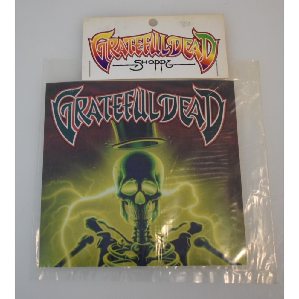 Grateful Dead Shoppe Vintage 1992 Electric Static Decal Bumper Sticker Original